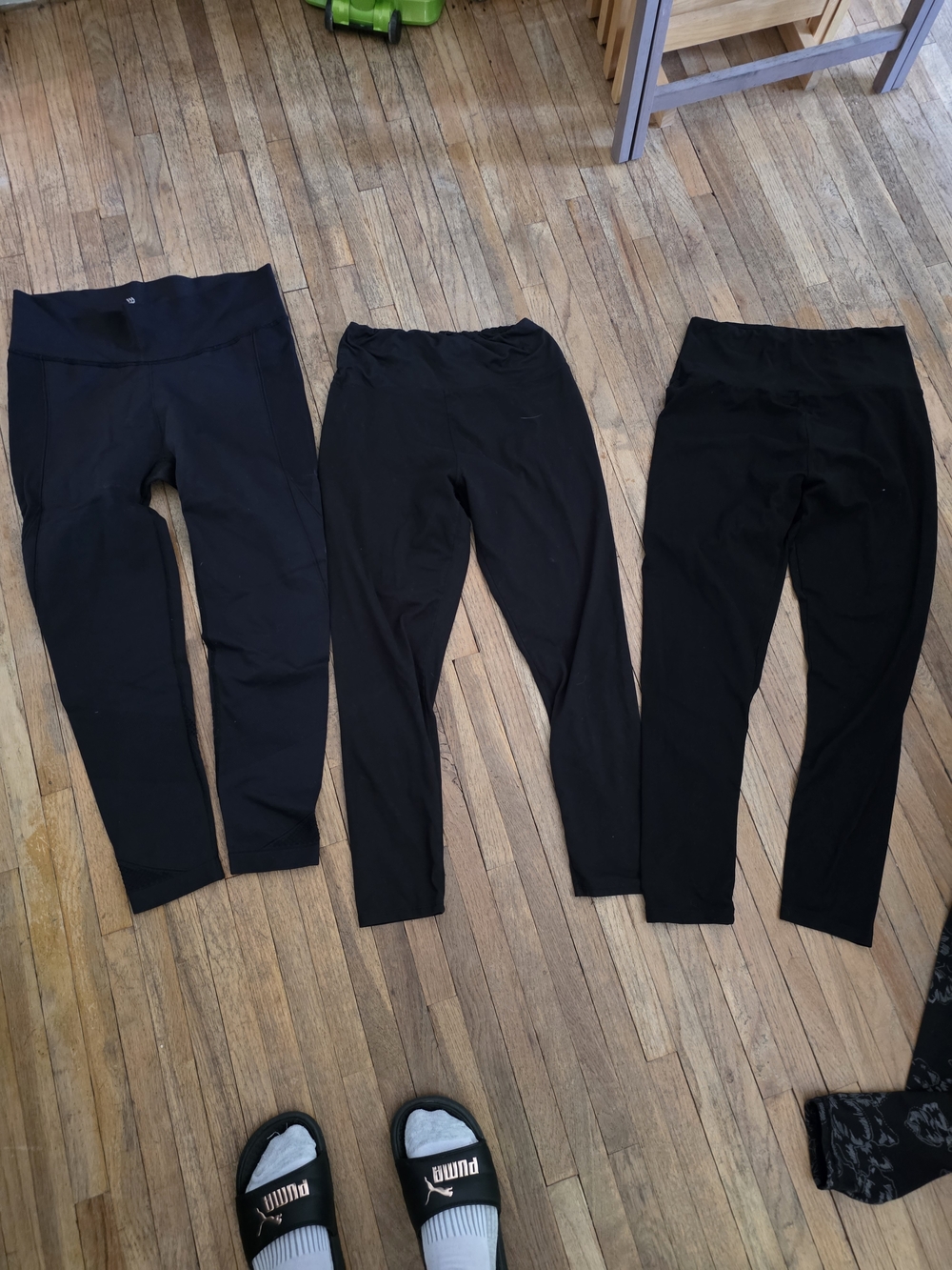 1 all in motion & 2 Uknown Black Women's Active Leggings Trio